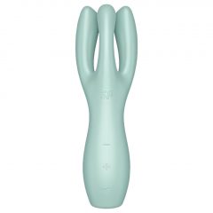   Satisfyer Threesome 3 - akumulátorový klitorálny vibrátor (mätová)