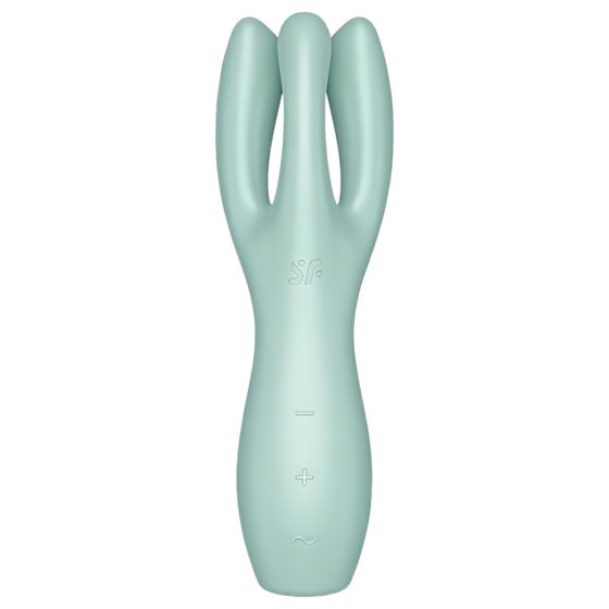 Satisfyer Threesome 3 - akumulátorový klitorálny vibrátor (mätová)