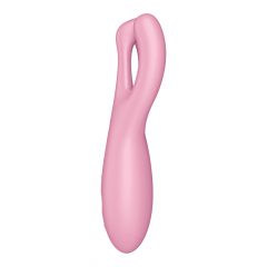  Satisfyer Threesome 4 - inteligentný dobíjací vibrátor na klitoris (ružový)