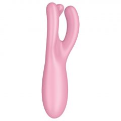   Satisfyer Threesome 4 - inteligentný dobíjací vibrátor na klitoris (ružový)