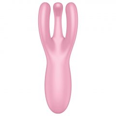   Satisfyer Threesome 4 - inteligentný dobíjací vibrátor na klitoris (ružový)