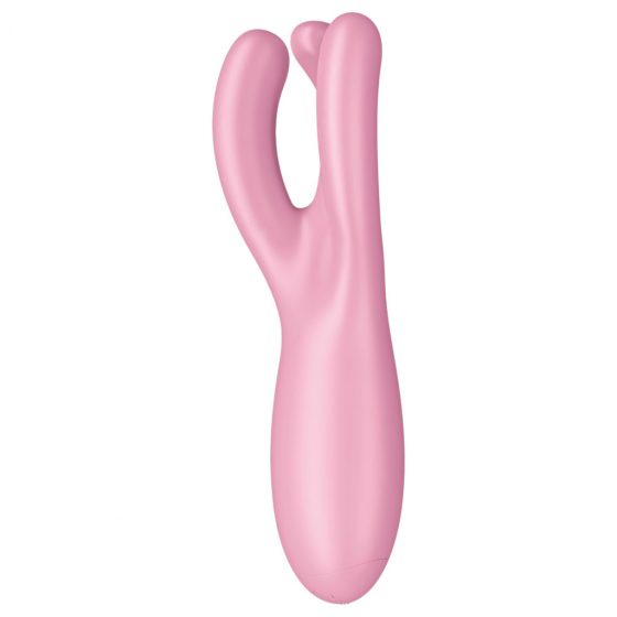 Satisfyer Threesome 4 - inteligentný dobíjací vibrátor na klitoris (ružový)