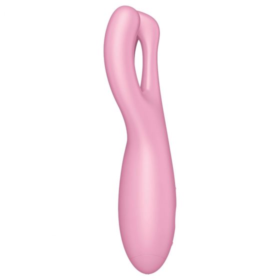 Satisfyer Threesome 4 - inteligentný dobíjací vibrátor na klitoris (ružový)