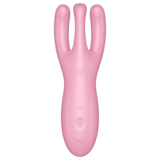 Satisfyer Threesome 4 - inteligentný dobíjací vibrátor na klitoris (ružový)