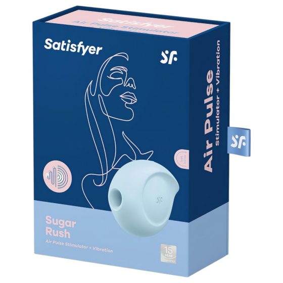 Satisfyer Sugar Rush - akumulátorový, tlakový klitorisový vibrátor (modrý)