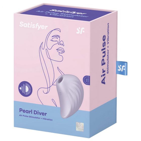 Satisfyer Pearl Diver - nabíjací vibrátor so vzduchovými vlnami pre klitoris (fialový)