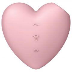   Satisfyer Cutie Heart - nabíjací stimulátor klitorisu so vzduchovou vlnou (ružový)