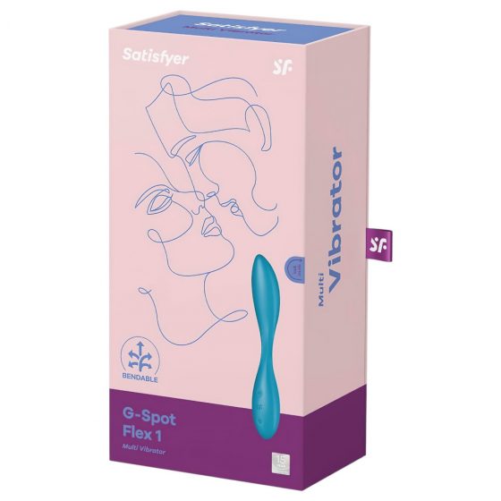 Satisfyer G-spot Flex 1 - dobíjací, vodotesný vibrátor na bod G (zelený)