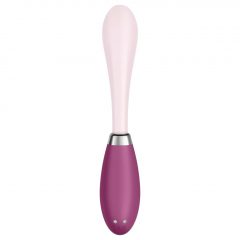   Satisfyer G-Spot Flex 3 - dobíjací vibrátor na bod G (ružový a bordový)