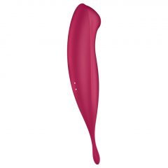   Satisfyer Twirling Pro - nabíjací smart vibrátor na klitoris 2 v 1 (červený)