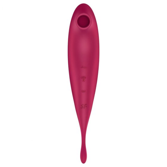 Satisfyer Twirling Pro - nabíjací smart vibrátor na klitoris 2 v 1 (červený)