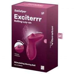   Satisfyer Exciterrr - Rotačný vibrátor na klitoris s korálkami (červený)