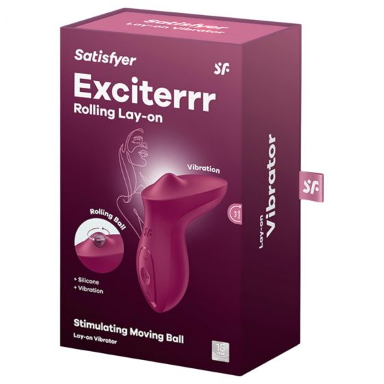 Satisfyer Exciterrr - Rotačný vibrátor na klitoris s korálkami (červený)