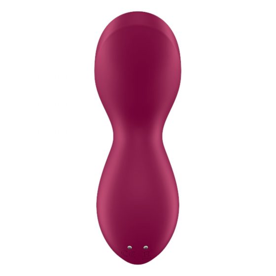 Satisfyer Exciterrr - Rotačný vibrátor na klitoris s korálkami (červený)