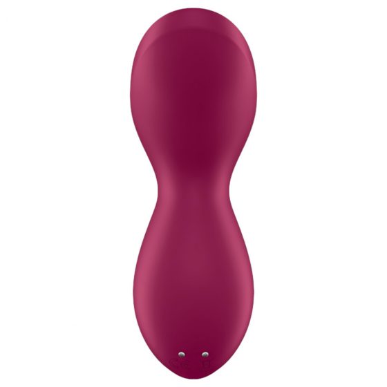 Satisfyer Exciterrr - Rotačný vibrátor na klitoris s korálkami (červený)