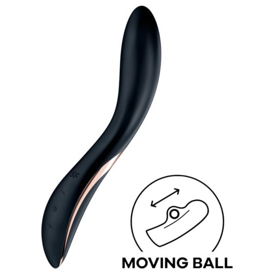 Satisfyer Rrrolling - nabíjací pohyblivý vibrátor na bod G (čierny)