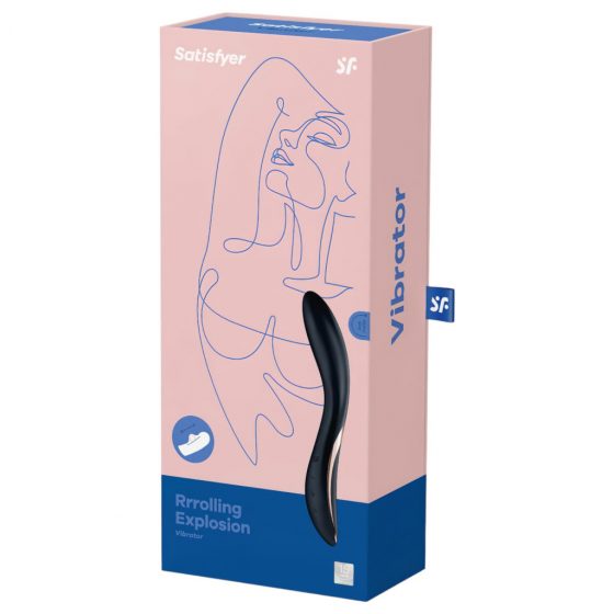 Satisfyer Rrrolling - nabíjací pohyblivý vibrátor na bod G (čierny)