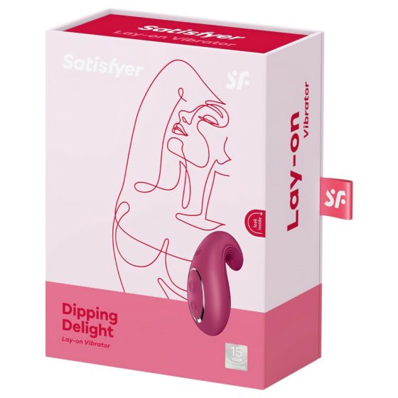 Satisfyer Dipping Delight - nabíjací vibrátor na klitoris (červený)