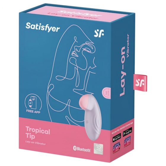 Satisfyer Tropical Tip - inteligentný dobíjací vibrátor na klitoris (fialový)