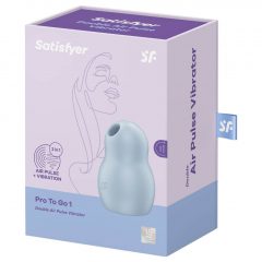   Satisfyer Pro To Go 1 - Nabíjateľný vzduchový vibrátor na klitoris (modrý)