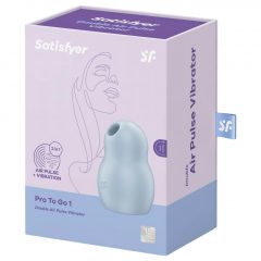   Satisfyer Pro To Go 1 - Nabíjateľný vzduchový vibrátor na klitoris (modrý)