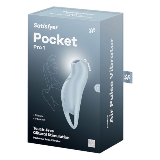 Satisfyer Pocket Pro 1 - dobíjací stimulátor klitorisu so vzduchovými vlnami (modrý)