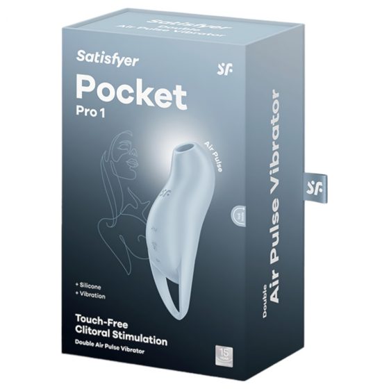 Satisfyer Pocket Pro 1 - dobíjací stimulátor klitorisu so vzduchovými vlnami (modrý)