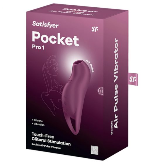 Satisfyer Pocket Pro 1 - dobíjací stimulátor klitorisu so vzduchovými vlnami (fialový)