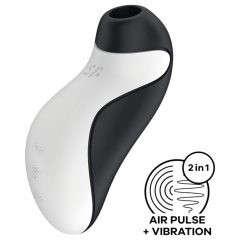   Satisfyer Orca - batériový, vodotesný, vzduchovo-vlnový stimulátor klitorisu (čiernobiely)