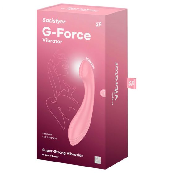 Satisfyer G-Force - dobíjací, vodotesný vibrátor na bod G (ružový)