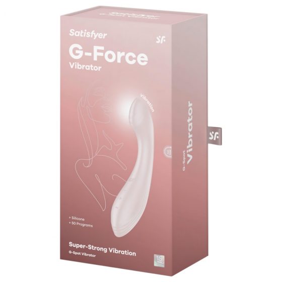 Satisfyer G-Force - dobíjací, vodotesný vibrátor na bod G (béžový)