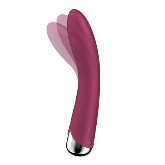 Satisfyer Spinning Vibe 1 - vibrátor s rotujúcou hlavicou na bod G (červený)