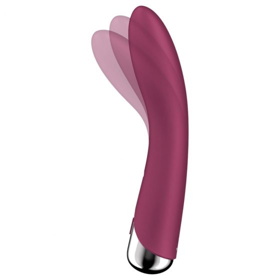 Satisfyer Spinning Vibe 1 - vibrátor s rotujúcou hlavicou na bod G (červený)