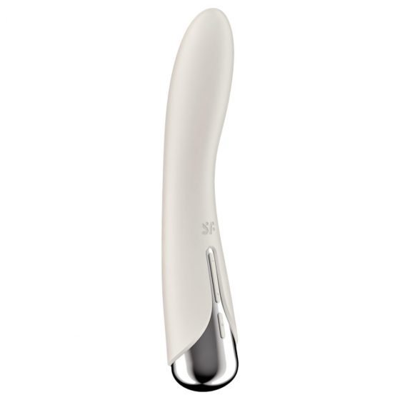 Satisfyer Spinning Vibe 1 - vibrátor s rotujúcou hlavicou na bod G (béžový)