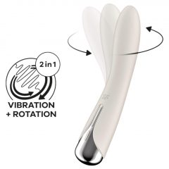   Satisfyer Spinning Vibe 1 - vibrátor s rotujúcou hlavicou na bod G (béžový)