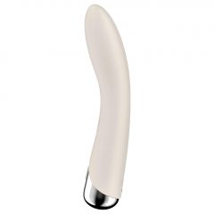   Satisfyer Spinning Vibe 1 - vibrátor s rotujúcou hlavicou na bod G (béžový)