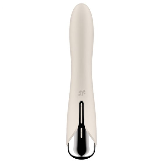 Satisfyer Spinning Vibe 1 - vibrátor s rotujúcou hlavicou na bod G (béžový)