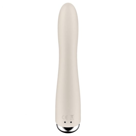 Satisfyer Spinning Vibe 1 - vibrátor s rotujúcou hlavicou na bod G (béžový)