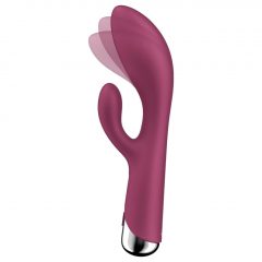   Satisfyer Spinning Rabbit 1 - rotačný vibrátor s rotujúcou pákou (červený)