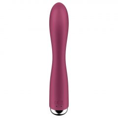   Satisfyer Spinning Rabbit 1 - rotačný vibrátor s rotujúcou pákou (červený)