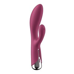   Satisfyer Spinning Rabbit 1 - rotačný vibrátor s rotujúcou pákou (červený)