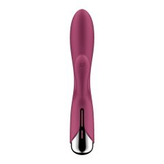   Satisfyer Spinning Rabbit 1 - rotačný vibrátor s rotujúcou pákou (červený)