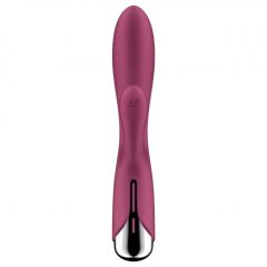   Satisfyer Spinning Rabbit 1 - rotačný vibrátor s rotujúcou pákou (červený)