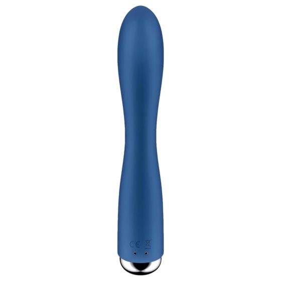 Satisfyer Spinning Rabbit 1 - rotačný vibrátor s rotujúcou pákou (modrý)