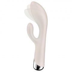   Satisfyer Spinning Rabbit 1 - rotačný vibrátor s rotujúcou pákou (béžový)