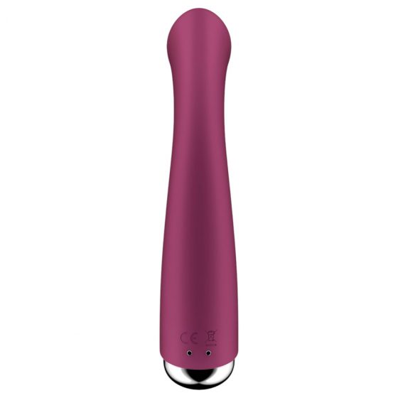 Satisfyer Spinning G-Spot 1 - vibrátor s rotujúcou hlavicou na bod G (červený)