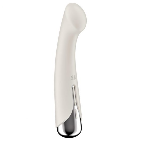 Satisfyer Spinning G-Spot 1 - vibrátor s rotujúcou hlavicou na bod G (béžový)