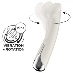   Satisfyer Spinning G-Spot 1 - vibrátor s rotujúcou hlavicou na bod G (béžový)