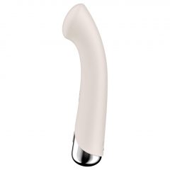   Satisfyer Spinning G-Spot 1 - vibrátor s rotujúcou hlavicou na bod G (béžový)