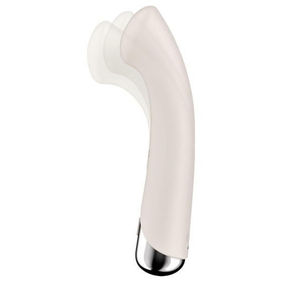 Satisfyer Spinning G-Spot 1 - vibrátor s rotujúcou hlavicou na bod G (béžový)